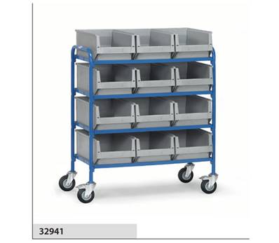 Servante pour bacs plastiques 32941 - avec bacs