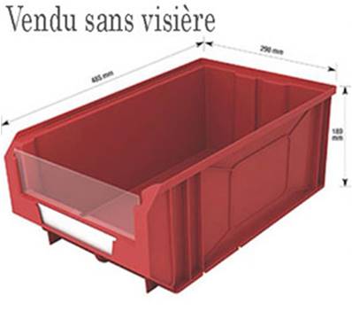 Bacs à bec K5 gerbables - 12 pièces