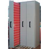 Armoire avec blocs à tiroirs FOX 3 panneaux double-face